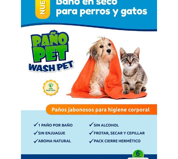 PAÑO PET WASHPET PAÑO JAB X 6 CIERRE ZIP