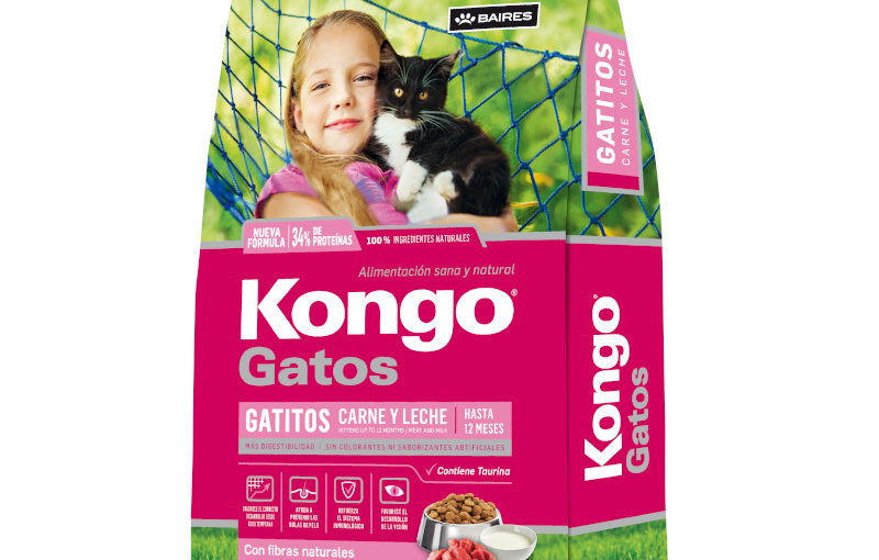 KONGO GATITOS NATURAL CARNE Y LECHE 0.5, 1, 3 u 8 KG