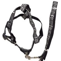 CONJUNTO CORREA PRETAL AJUSTABLE GDE BORDADO ARF
