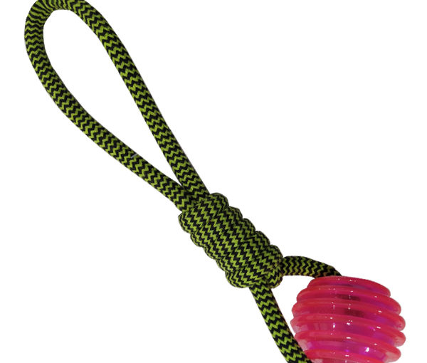 JUGUETE SOGA HORCA PELOTA CRISTAL 34 CM ARF