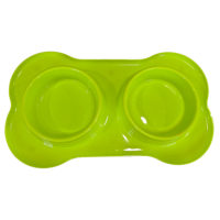COMEDERO DOBLE PLASTICO CON BASE PLASTICA 40X22 CM ARF