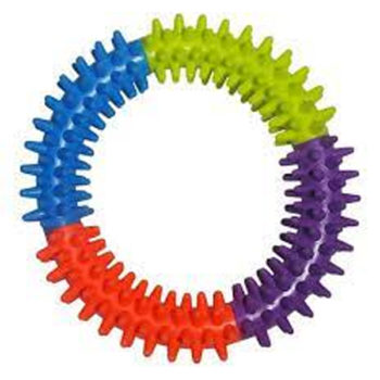 JUGUETE CIRCULO MORDILLO DE GOMA CON PUNTAS 14 CM ARF