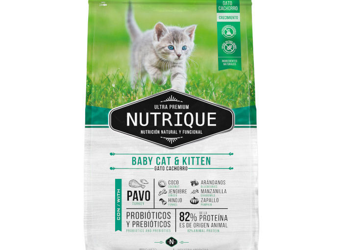 NUTRIQUE BABY CAT & KITTEN X 350 GR, 2 y 7.5 kg