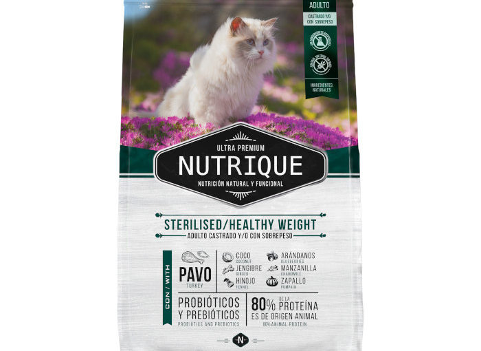 NUTRIQUE YOUNG ADULT CATSTERIL/H. WEIGHT