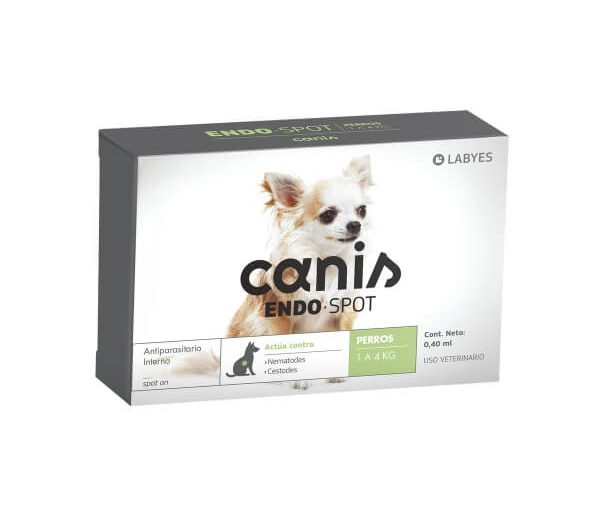CANIS ENDOSPOT HASTA 4 KG (40XØ) – PIPETA
