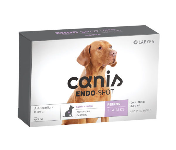 CANIS ENDOSPOT HASTA 25 KG (40XØ) – PIPETA