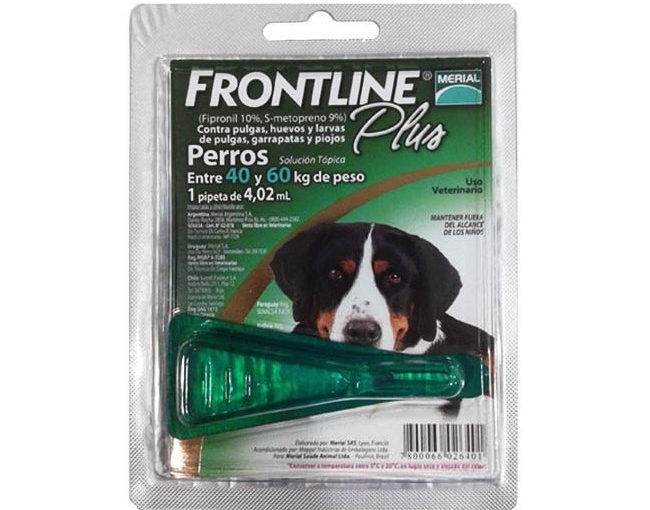FRONTLINE PLUS MAS DE 40 KG – PIPETA
