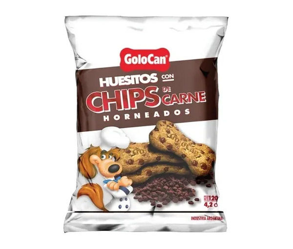HUESITOS C/CHIP DE CARNE X 120 GR.