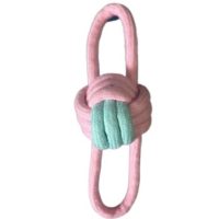 JUGUETE SOGA PELOTA TRENZADA DOBLE ASA 16CM ARF