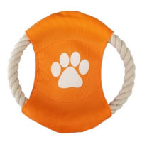 JUGUETE FRISBEE TELA Y SOGA ARF
