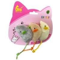 JUGUETE DE GATO RATONCITOS PACK X 3 ARF