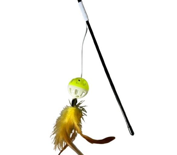 JUGUETE DE GATO VARITA PELOTA CASCABEL ARF