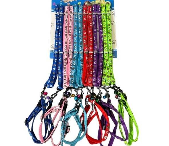 CONJUNTO CORREA COLLAR GATO CHICO X 12 UNID ARF