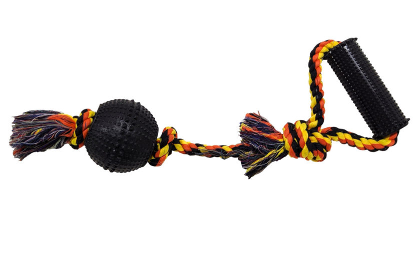 JUGUETE SOGA CON MANIJA Y PELOTA 38 CM ARF