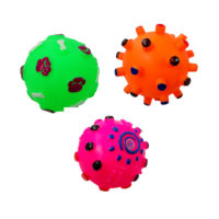 JUGUETE LATEX PELOTA SURTIDA 7 CM C/CHIFLE ARF