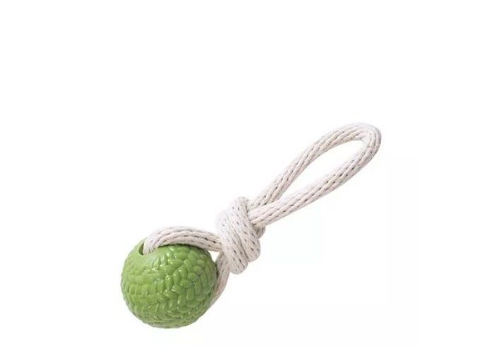 SOGA NUDO ECOLÓGICA CON JUGUETE TPR – COLOR: VERDE – MEDIDA: 6X22 CM
