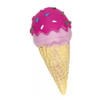 HELADO - JUGUETE DE VINILO CON CHIFLE - COLOR FUCSIA Y ROSA. MEDIDA 7 RASCALS