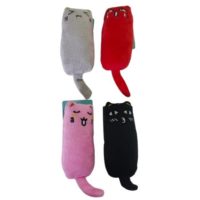 GATO PELUCHE MORDIBLE CON CATNIP 16 x 6 CM