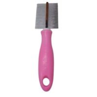 PEINE DOBLE METAL MANGO PLASTICO 20 CM ARF